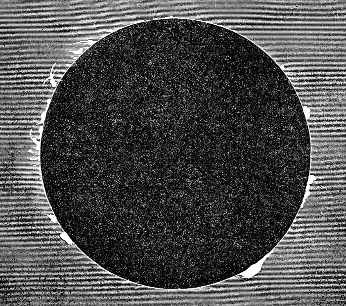 Framed Print : Total Solar Eclipse of August 7th, 1869 - 19th Century Framed Print : Total Solar Eclipse of August 7th, 1869 - 19th Century