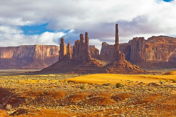 The Totem Pole in Monument Valley