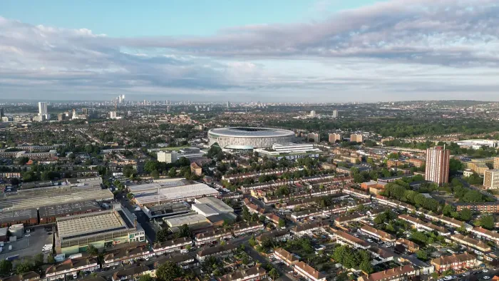 Framed Print : Tottenham and Stadium Aerial View Framed Print : Tottenham and Stadium Aerial View