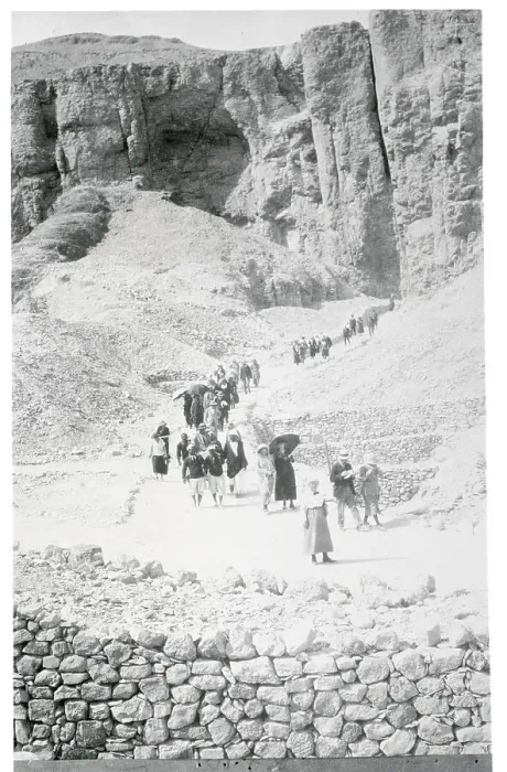 Framed Print : Tourists Walking to the Luxor Tomb Framed Print : Tourists Walking to the Luxor Tomb