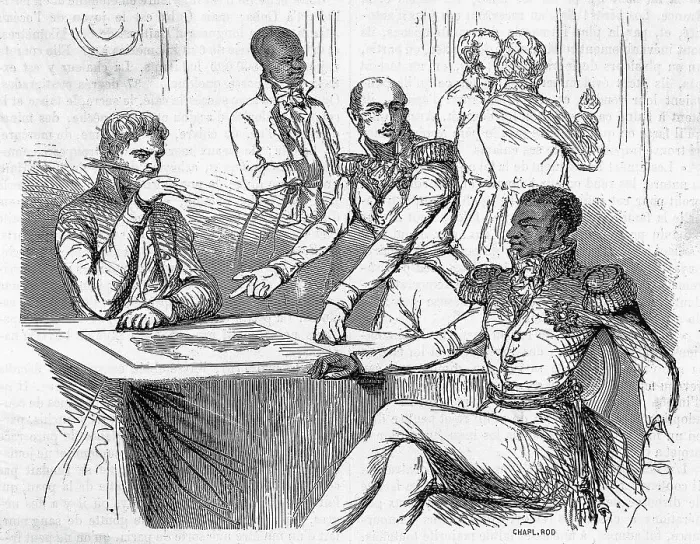 Framed Print : Toussaint L'Ouverture / Illus / Treaty Framed Print : Toussaint L'Ouverture / Illus / Treaty