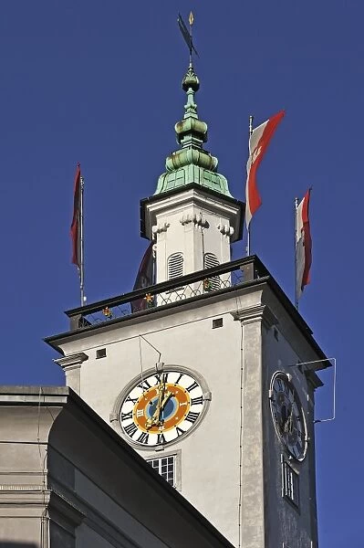 Tower of the Old Town Hall, from the beginning of the 17th century, Salzburg, Salzburg State, Austria