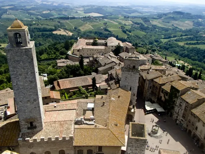 Framed Print : Towering City of Tuscany Framed Print : Towering City of Tuscany