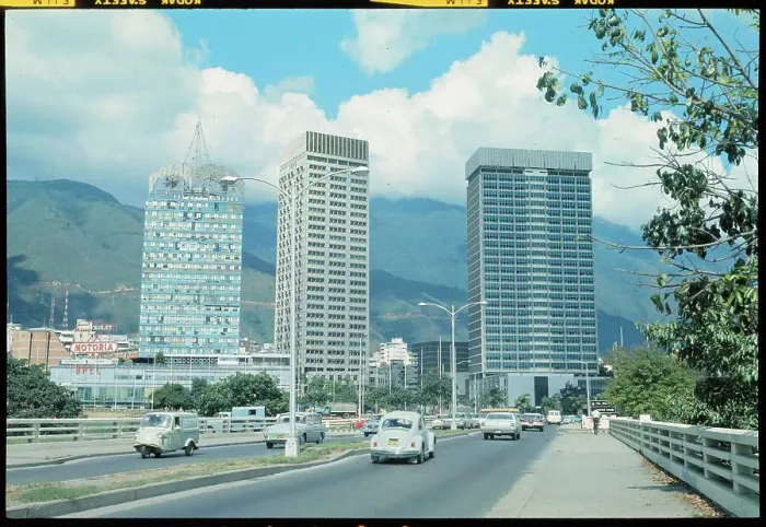 Framed Print : Three Towers Dominating the Plaza Venezuela Framed Print : Three Towers Dominating the Plaza Venezuela