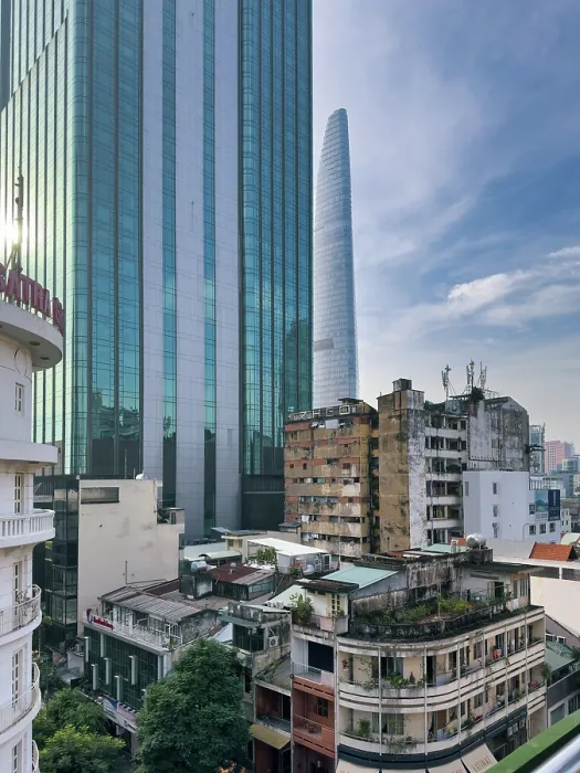 Framed Print : Towers and Smaller Buildings, Ho Chi Minh City
