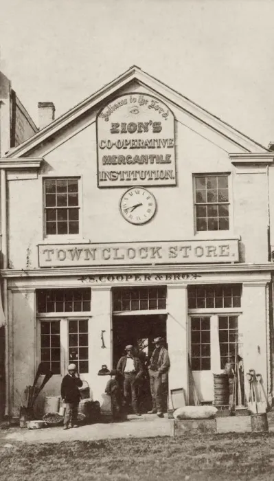 Framed Print : Town Clock Store Framed Print : Town Clock Store