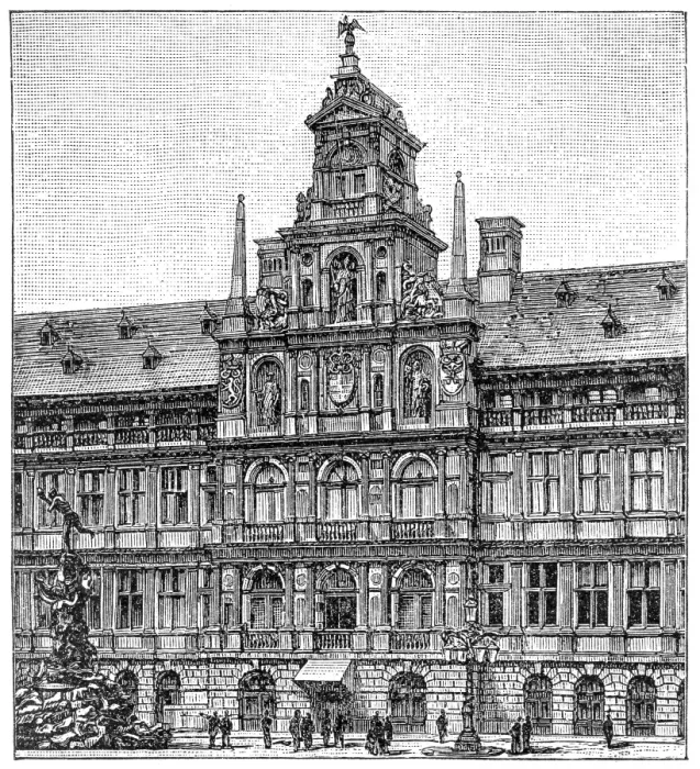 Framed Print : Town Hall in Antwerp (Central Building) Framed Print : Town Hall in Antwerp (Central Building)