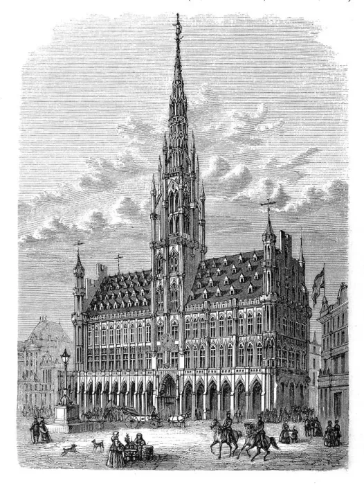 Framed Print : The Town Hall in Brussels Framed Print : The Town Hall in Brussels
