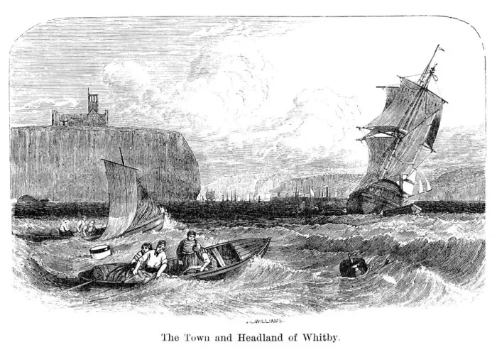 Framed Print : Town and Headland of Whitby Framed Print : Town and Headland of Whitby