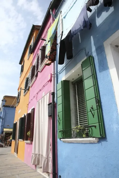 Framed Print : Townscape at Burano island Framed Print : Townscape at Burano island