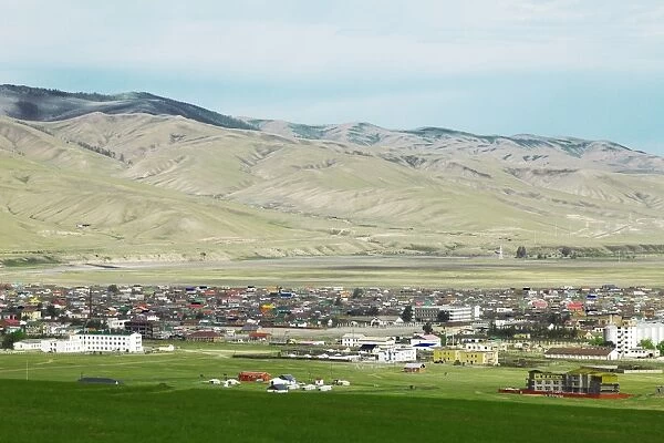 Townscape of Kharkhorin, southern steppe, Ovorkhangai Province, Mongolia