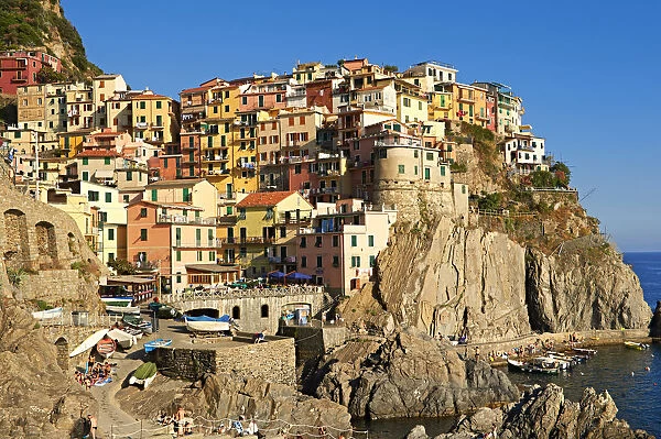 Townscape of Manarola, Cinque Terre, Liguria, Italy