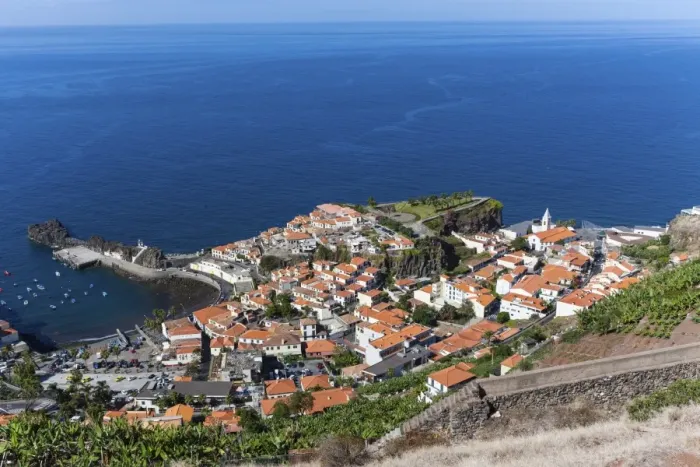 Framed Print : Townscape of Porto de Camara de Lobos, Funchal, Porto de Camara de Lobos, Ilha da Madeira, Portugal Framed Print : Townscape of Porto de Camara de Lobos, Funchal, Porto de Camara de Lobos, Ilha da Madeira, Portugal