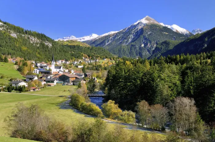 Framed Print : Townscape of Surava, Albula district, Graubunden, Switzerland Framed Print : Townscape of Surava, Albula district, Graubunden, Switzerland