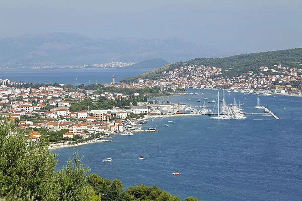 Townscape of Trogir, Split at the back, Dalmatia, Croatia