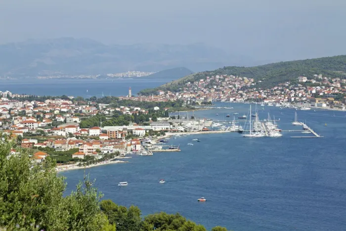 Framed Print : Townscape of Trogir, Split at the back, Dalmatia, Croatia Framed Print : Townscape of Trogir, Split at the back, Dalmatia, Croatia