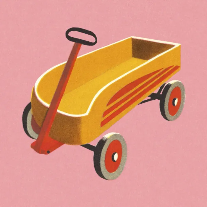 Framed Print : Toy Wagon Framed Print : Toy Wagon
