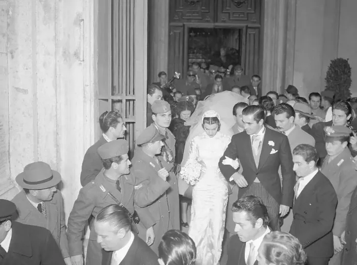Framed Print : T.Power Leads L.Christian, Bride, From Chu Framed Print : T.Power Leads L.Christian, Bride, From Chu