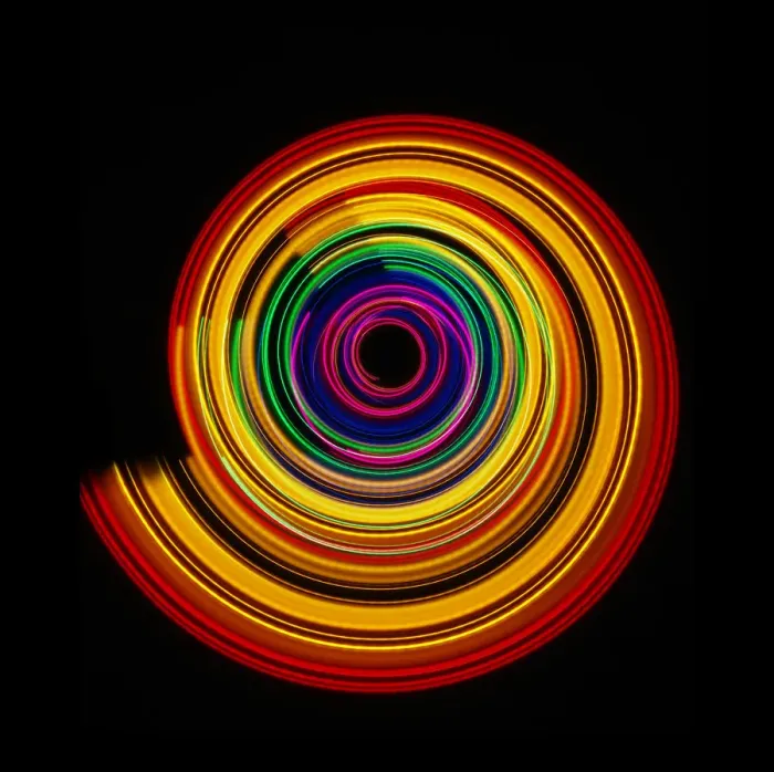 Framed Print : Traces of colored light Framed Print : Traces of colored light