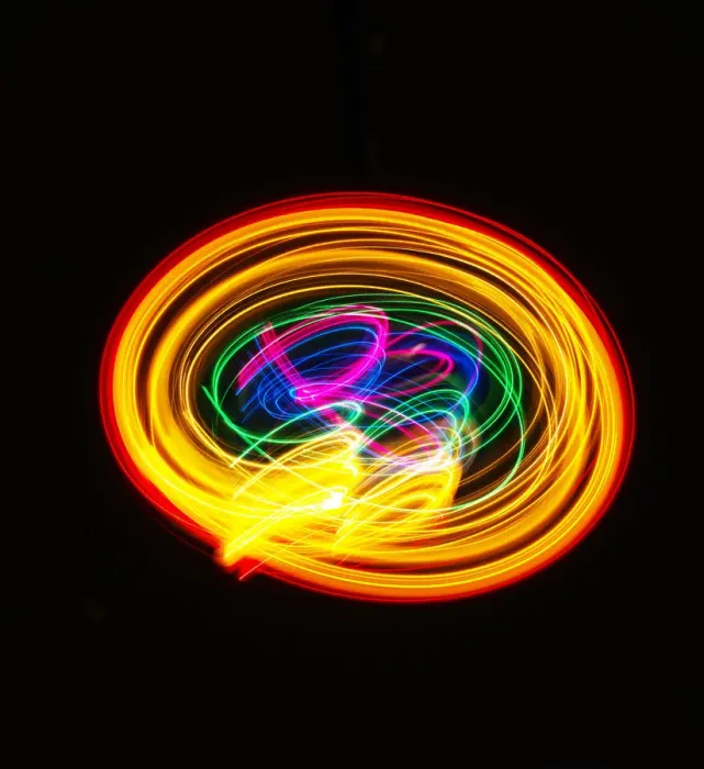Framed Print : Traces of colored light Framed Print : Traces of colored light