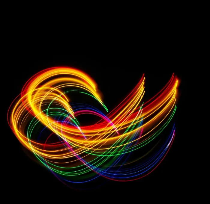 Framed Print : Traces of colored light Framed Print : Traces of colored light