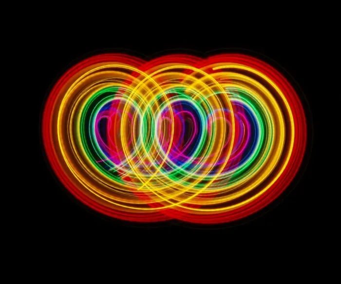 Framed Print : Traces of colored light Framed Print : Traces of colored light