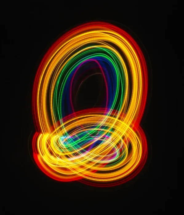 Framed Print : Traces of colored light Framed Print : Traces of colored light