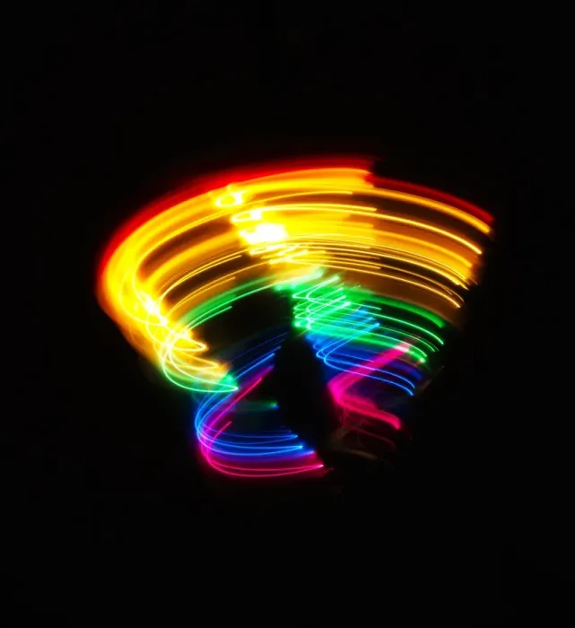 Framed Print : Traces of colored light Framed Print : Traces of colored light