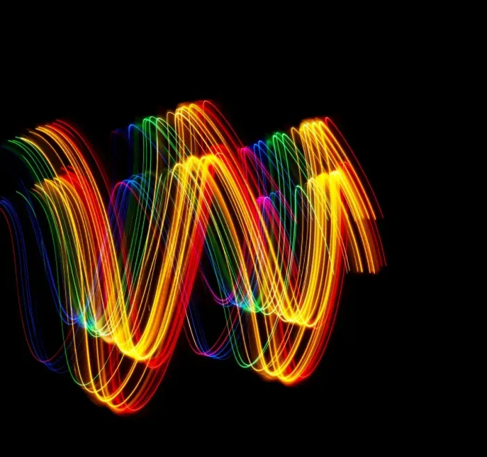 Framed Print : Traces of colored light Framed Print : Traces of colored light