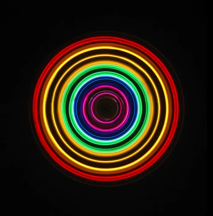 Framed Print : Traces of colored light Framed Print : Traces of colored light