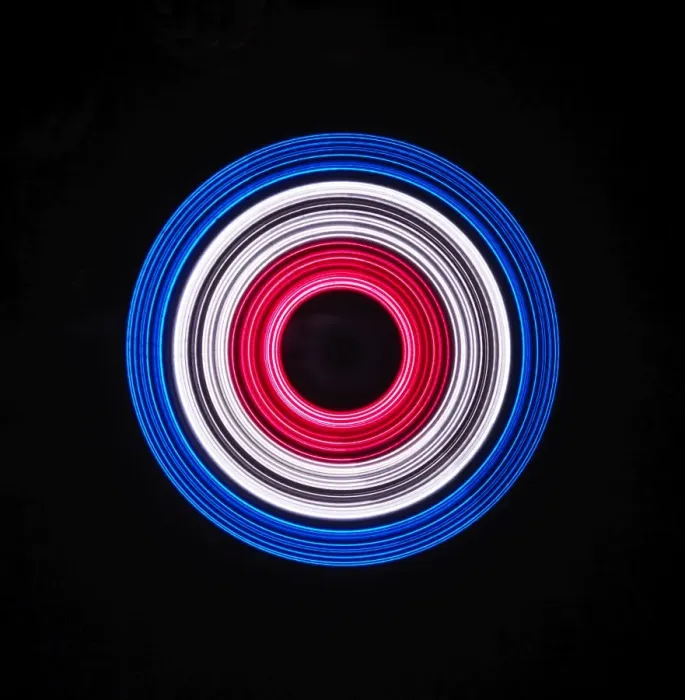 Framed Print : Traces of colored light Framed Print : Traces of colored light