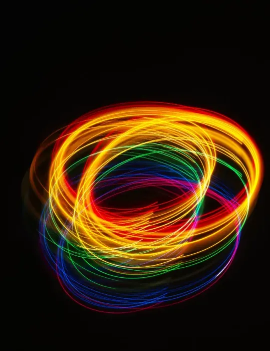 Framed Print : Traces of colored light Framed Print : Traces of colored light