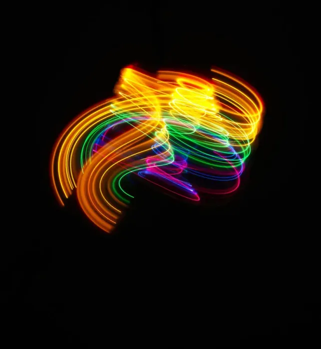 Framed Print : Traces of colored light Framed Print : Traces of colored light