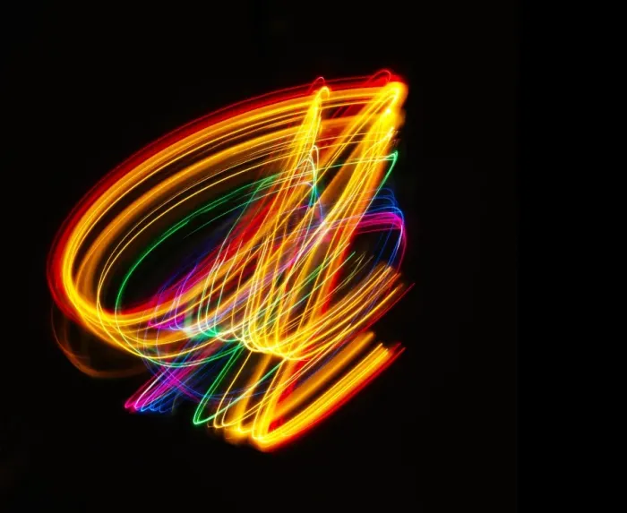 Framed Print : Traces of colored light Framed Print : Traces of colored light