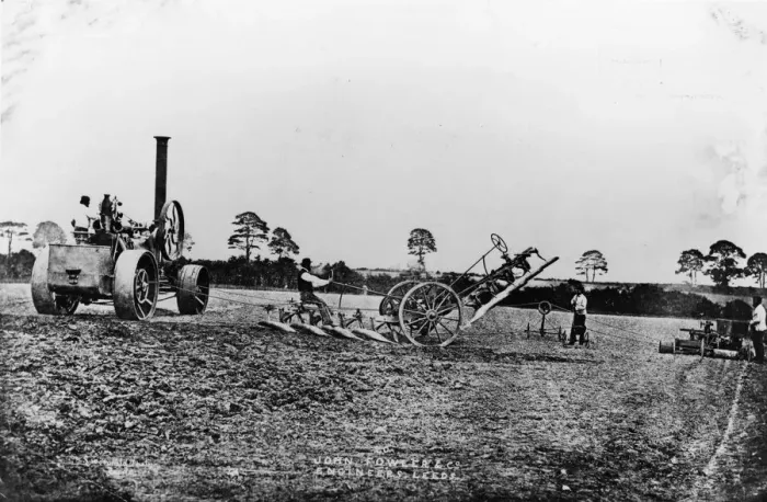 Framed Print : Traction Plough Framed Print : Traction Plough