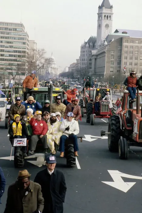 Framed Print : Tractor Protest Framed Print : Tractor Protest