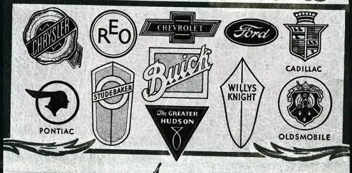Framed Print : Trade Marks Of Famous Car Makers Framed Print : Trade Marks Of Famous Car Makers