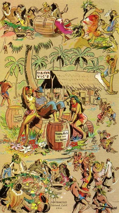 Framed Print : Trader Vic's Framed Print : Trader Vic's