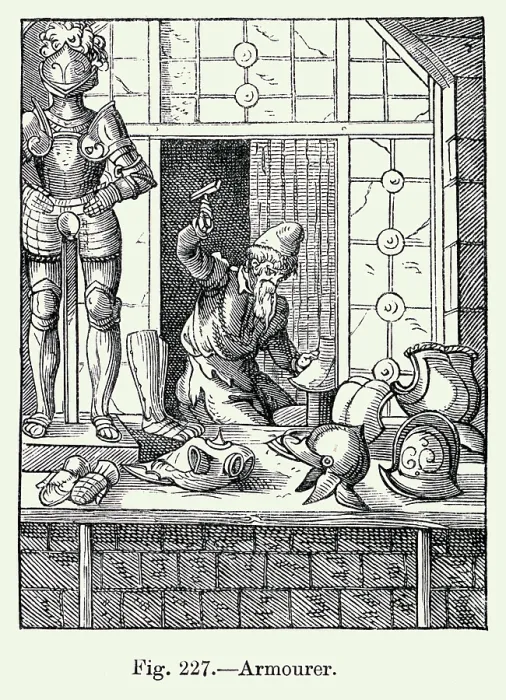 Framed Print : Trades; armorer Framed Print : Trades; armorer