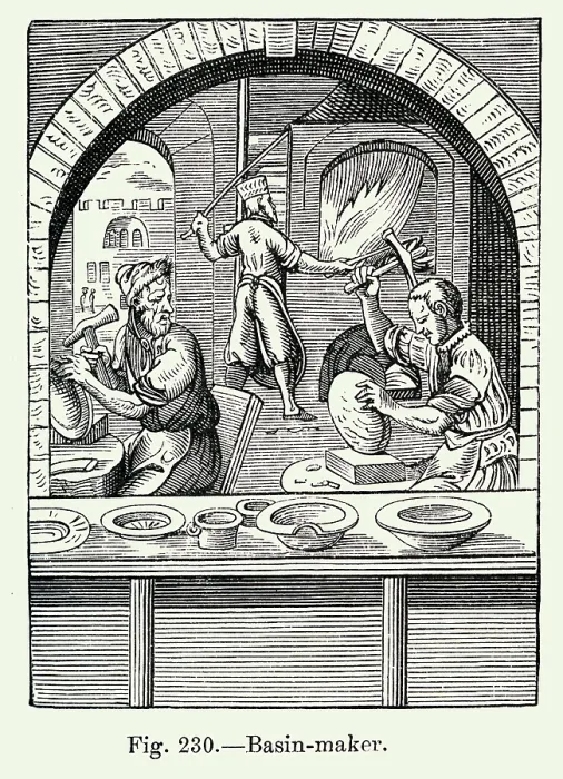 Framed Print : Trades; Basin maker Framed Print : Trades; Basin maker