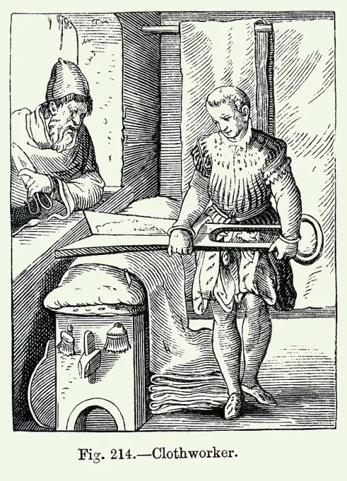 Framed Print : Trades; Clothworker Framed Print : Trades; Clothworker