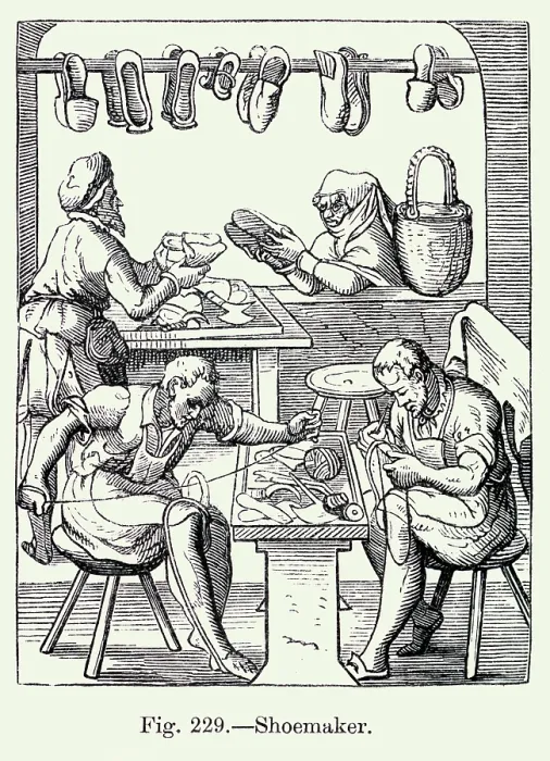 Framed Print : Trades; Shoemaker Framed Print : Trades; Shoemaker