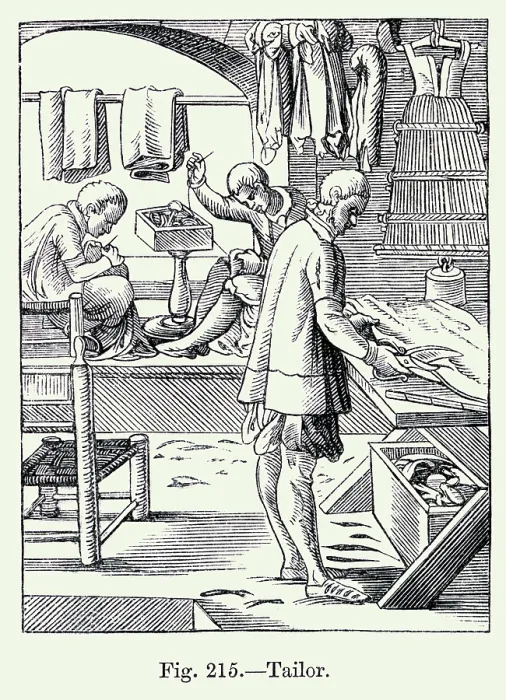 Framed Print : Trades; Tailor Framed Print : Trades; Tailor