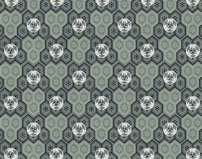 Framed Print : Traditional Asian Wallpaper