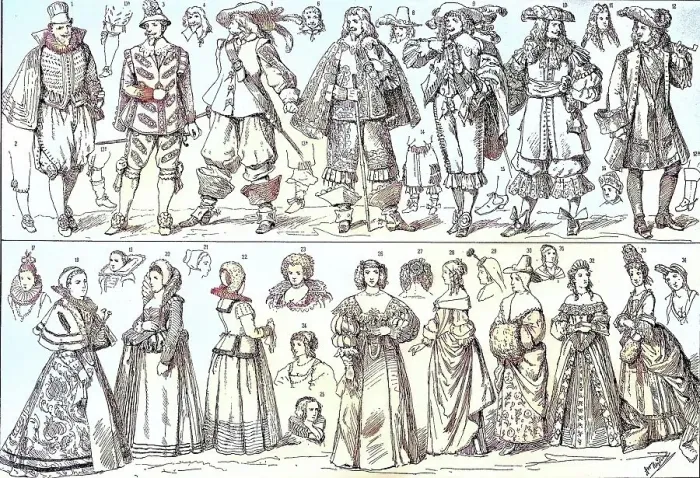 Framed Print : The traditional costume in the 17th century, Germany, Historical, digitally restored reproduction from a 19th century original Framed Print : The traditional costume in the 17th century, Germany, Historical, digitally restored reproduction from a 19th century original
