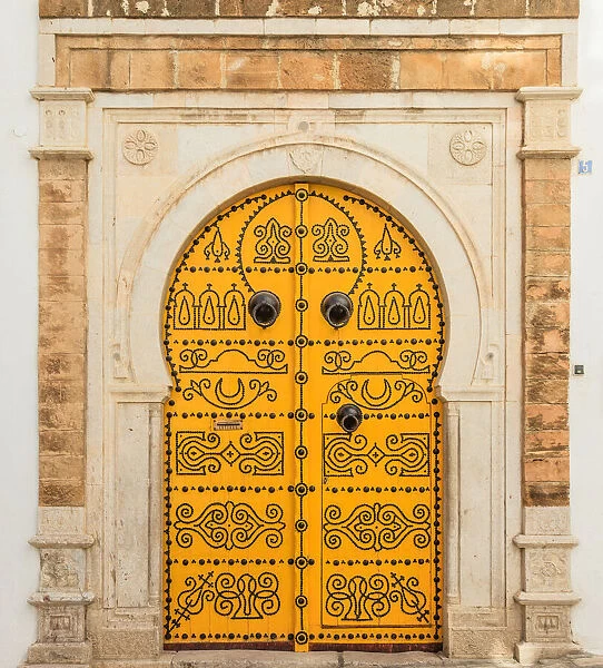 A traditional door in Tunisia