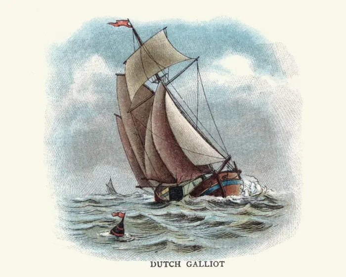 Framed Print : Traditional Dutch Galiot Boat Framed Print : Traditional Dutch Galiot Boat