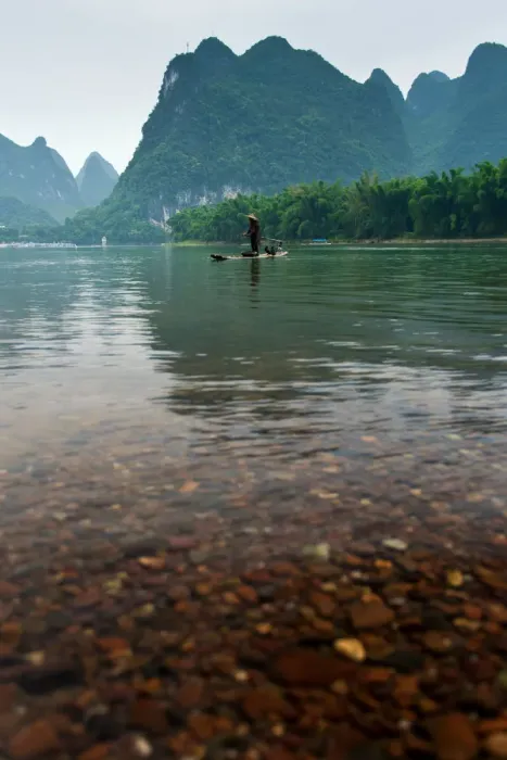 Framed Print : Traditional fisherman on the Li river Framed Print : Traditional fisherman on the Li river