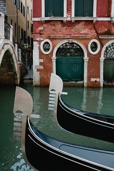 Traditional Gondola boats in Venice, Italy