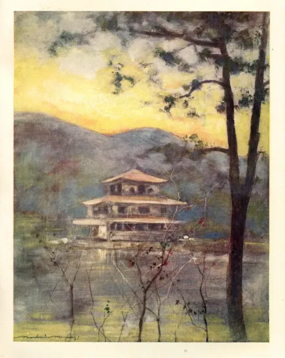 Framed Print : Traditional Japanese temple building, Art, Japan 19th Century Framed Print : Traditional Japanese temple building, Art, Japan 19th Century